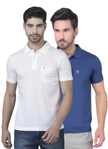 Image of Dollar Mens Cotton Casual Solid Polo Tshirt (Pack of 1)