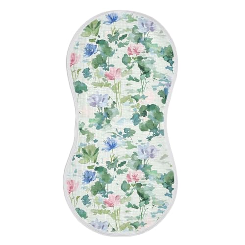 vvfelixl Muslin Burp Cloths Monet's Garden Baby Washcloths for Baby Girl Boys 2 Pack