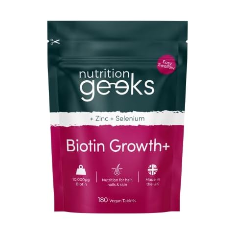 Nutrition Geeks Biotin Hair Growth Supplement Cover