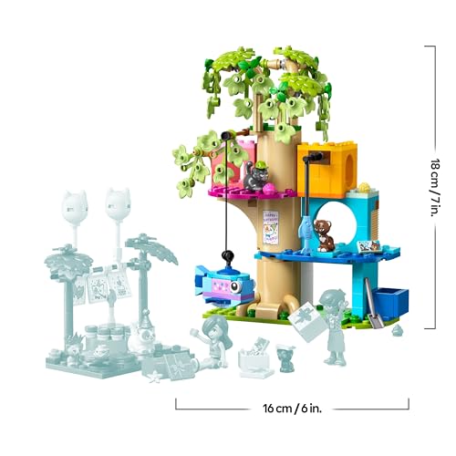 Friends Festa di Compleanno Felina e Casa sull’Albero Giocattolo - Include 2 Mini Bamboline e 5 Gatti, Tavolo Girevole, Pignatta e Accessori per Animali - Regalo per Bambine da 6 Anni - 42666 - Lego - Immagine 7