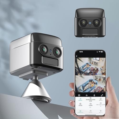 【次世代のデュアル4K小型カメラ】防犯カメラ 監視カメラ 3500mAh大容量...