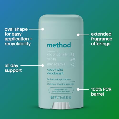 method Deodorant, Coco Twist, 24 Hour Odor Protection, 2.65 oz - image 3