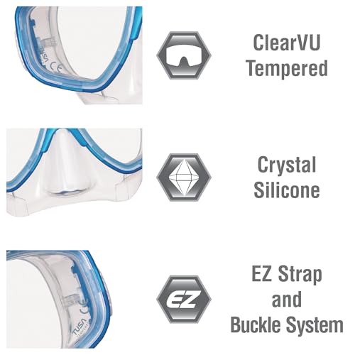 TUSA Sport Adult Splendive Mask and Snorkel Combo miniatura 4