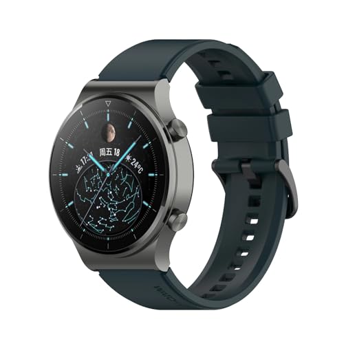 [�����ȓX] 20 22mm ���j�o�[�T�� �N�C�b�N �����[�X�ʖʃV���R�� �X�g���b�v �ɓK��Huawei Watch GT 2 GT2 Pro GT3 GT 3 Pro 46mm/3 SE �����i�[�����X�g���b�v�ɓK���Ă��܂�(Dark green,20