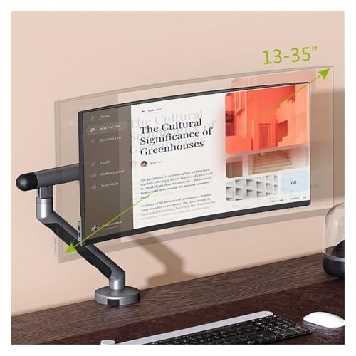 Bras de moniteur à ressort mécanique ajustable pour écran 13-35 pouces - 5