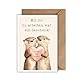 WBdesignz Abschied Karte mit Umschlag - Abschiedskarte für Kolleginen mit einem Spruch Otter mit Herz Glückwunschkarte Geschenkkarte zum Abschied und Neuanfang für Frauen (DIN A6)