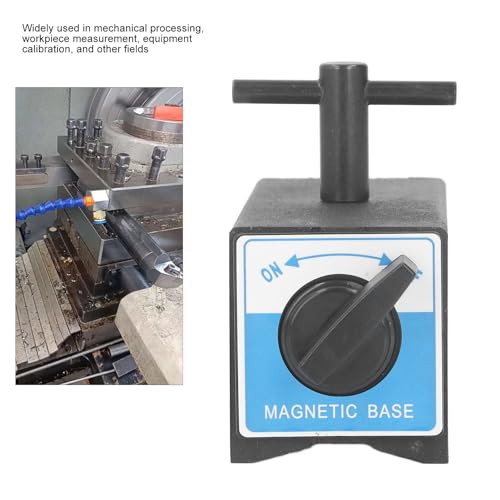 Base Magnética 120kg Interruptor Industrial Rosca M6 Soporte V Forma Fuerza Succión Alta para Herramientas Soldadura Fijación Segura
