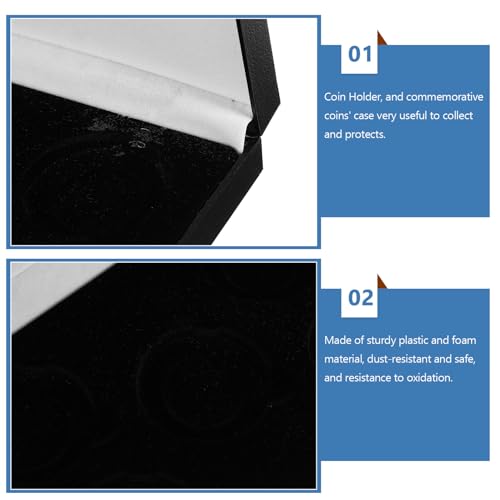 Caja decorativa para monedas con protección de espuma miniatura 3