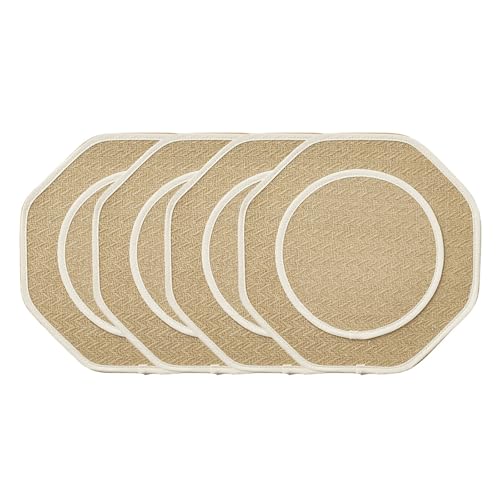 Set de table vintage de qualité supérieure en lin effet napperon rétro chic - 5