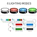 IFOLAINA LED Light Base Lighted Display Stand for Crystal 3D Photo Glass Art Tumbler RGB Multicolor Lighting Round Black Pedestal - Flat