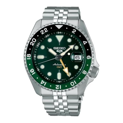 Seiko SSK035K1 5 Sports Automatic GMT Watch, silver