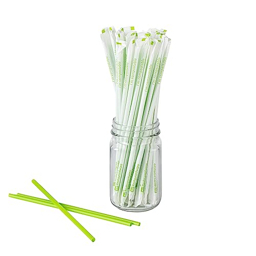 Pitillos desechables verdes 2000 unidades 21.08 cm miniatura 1