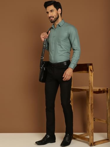 Image of Indian Needle Men's Solid Regular Fit Shirt