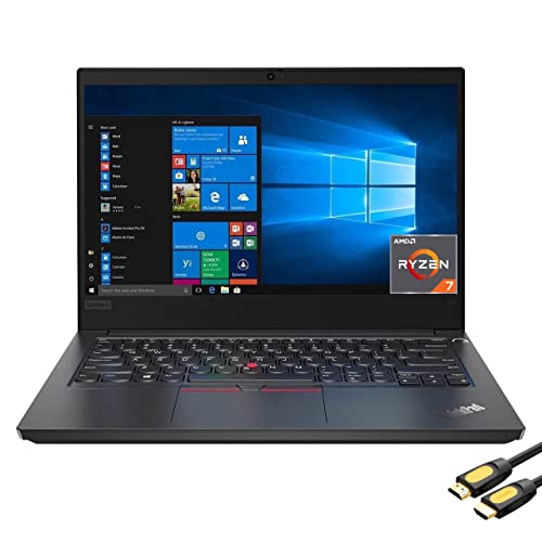 Lenovo Thinkpad E14 Gen 3 Notebook, 14" Fhd Ips, Amd Ryzen 7 5700U Octa-Core Up To 4.30 Ghz, 16Gb Ram, 512Gb Pcie Ssd, Usb-C, Hdmi, Rj45, Webcam, Sps Hdmi 2.1 Cable, Win 10 Pro #TOP24