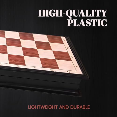 Shlyu 9.5INCHES Travel Chess Set Magnetic, Mini Chess Set Travel, Portable Chess Board Magnetic, Party Journey Family Game thumb #5