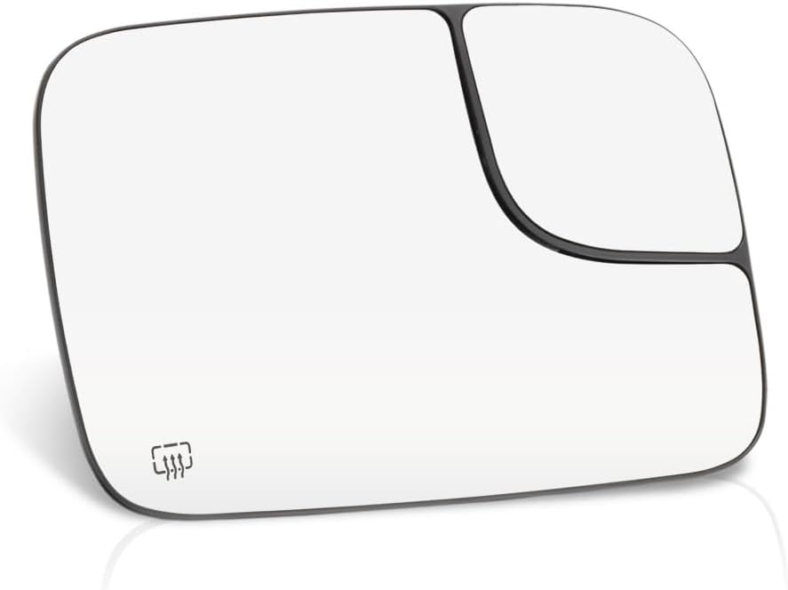 For 2003 2004 Dodge Ram 2500/3500 Mirror Glass Passenger Side | w/Backing Plate | Heated w/Towing Package | Flat Glass Type All Cab Types Full Size | For 5086218AA, CH1325120