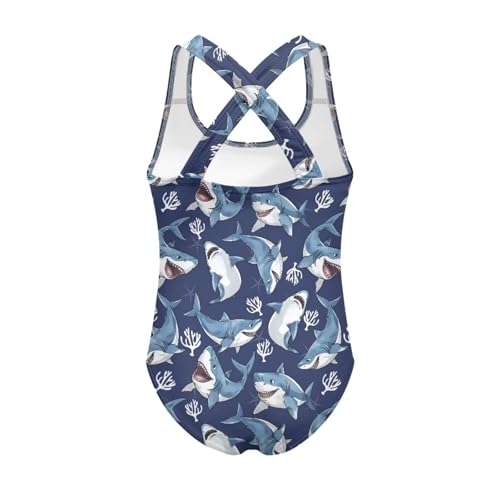 Image of JEOCODY Swimsuit for Girls One Piece Bathing Suit for Teens Crossback Hawaiian Beach Swimwear