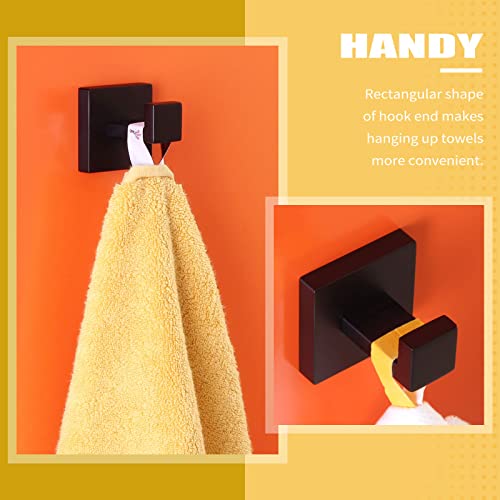Angle Simple Towel Hook Matte Black, Sus304 Stainless Steel Coat Robe Hook, Hand Towel Holder, Modern Industrial Style Bathroom Wall Hook #TOP3