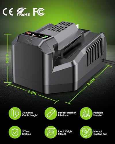 Image of EGO 56V Battery Charger Replacement, 4A Fast Charger Station