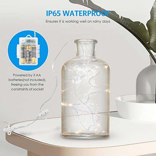 Patio Led Umbrella String Lights, 104 Led String Lights With Remote Control, 8 Lighting Mode Umbrella Lights Battery Operated Waterproof Outdoor Lighting For Patio Umbrellas Camping Tents Or Outdoor #TOP3