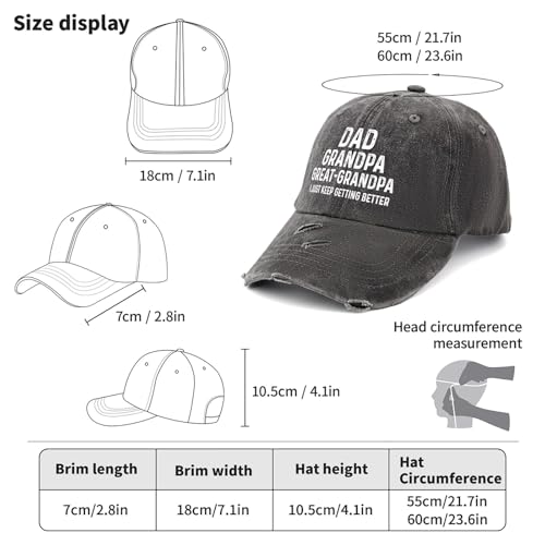 Image of Philysonic Great Grandpa Hat-Grandpa Baseball Cap Great Grandpa Gifts