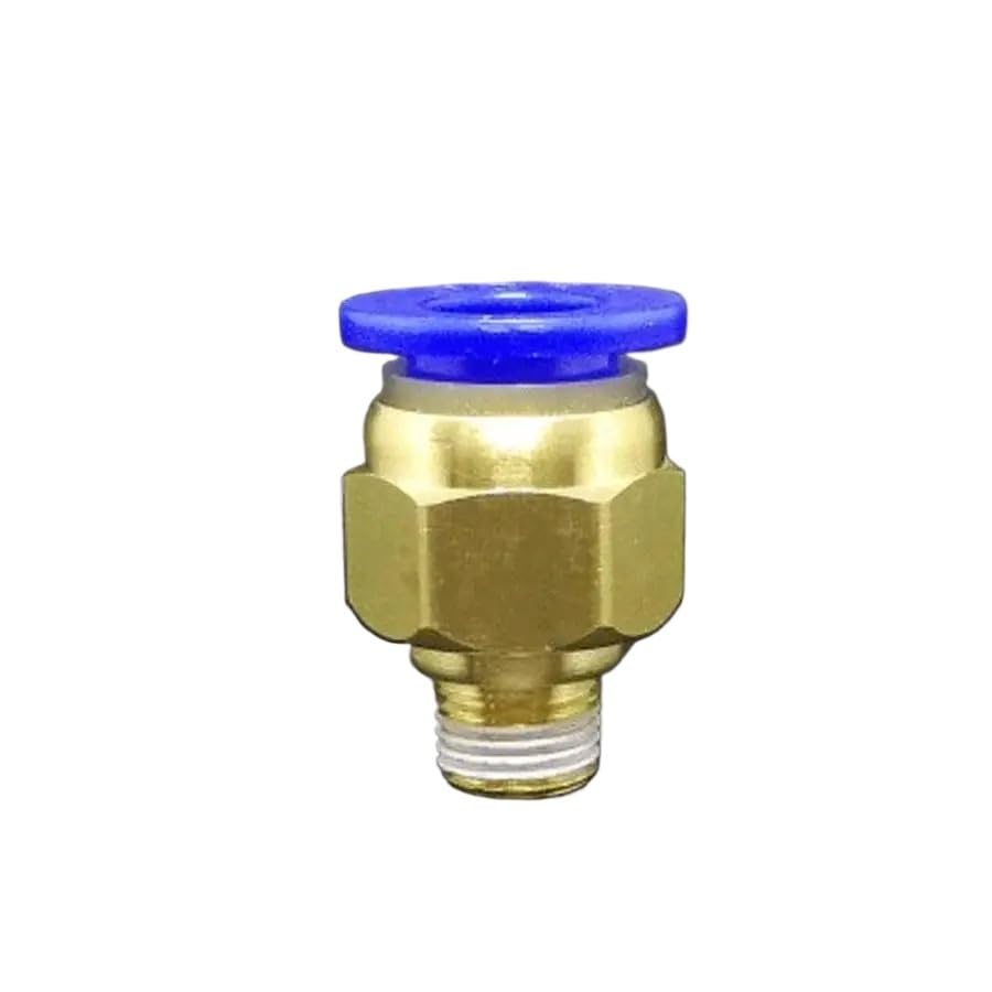 10 szt. DN6 G 0.3 cm męski x dopasowana rura OD 10 mm mosiężny pneumatyczny wąż powietrzny szybkie złącze złącze wtykowe woda gaz olej armatura hydrauliczna