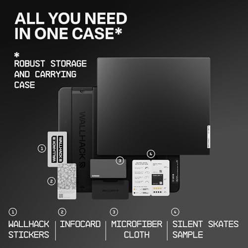 Wallhack SP-005 Glass Gaming Mouse Pad – Speed Surface, Large Mousepad for Esports, Smooth Low-Friction Glide, Tempered Glass, Ergonomic Low Profile, Durable & Portable with Carry Case | Skypad Black by Wallhack - Image 9