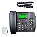 Lychee Fixed Wireless Phone,Wireless Quad Band GSM telephone - Dual SIM, Supports Multiple Languages, Large Backlit Display, Office phone, office/hotel/residence - Image 1