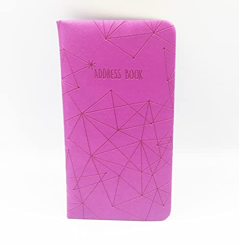 Sixstore A bis Z Telefon Slim Adressbuch A-Z Index Hard Soft Cover Violett 2022 16cm x 8.5cm approx.