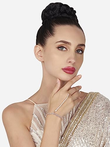 CZ Brass Hand Harness Bracelet For Women