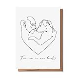 Wunderkid Fur-ever in Our Hearts, Pet Sympathy Card for Dog Loss (1 Single Card, Blank inside)