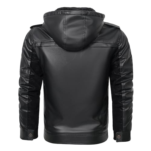 Chaqueta bomber negra para hombre talla XL miniatura 4