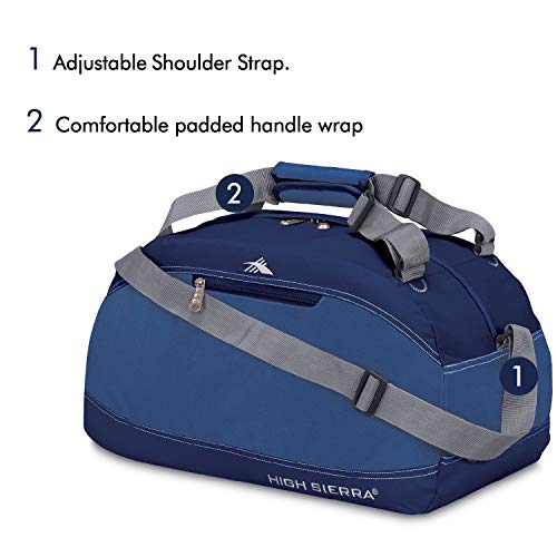 High Sierra Pack-N-Go Duffel Bag, 20-Inch, Pacific/Blue Velvet