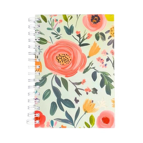 Camaleon Grafic Libreta A5 con Anillas, Tapa Extradura, 200 Páginas en Blanco, Papel 90 g/m², Cuaderno Espiral A5 Duradero para Estudio, Oficina o Regalo (Verde)