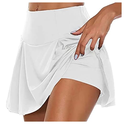 Damen Laufrock Tennisrock Rock Mit Hose Drunter Tennis Golf Tennis-SkortsFüR Kleid Sports