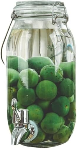 SLLS 梅酒瓶 ガラス製 大容量 密封瓶 果実酒びん キャニスター ワイン作り 砂糖・コーヒー豆・茶葉 保存容器