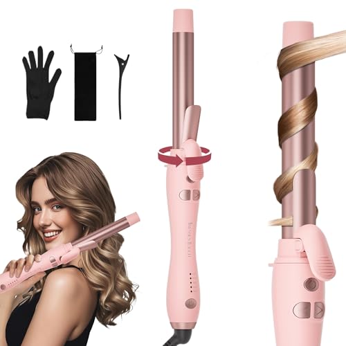 Rotating 1-Inch Curling Iron with Double Ceramic