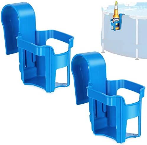 4 Pool-Getränkehalter - Blau & Rosa Für Poolrand
