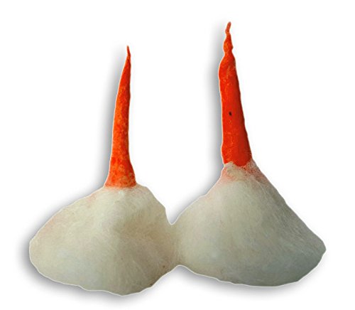 Rotz Kesar Jyot Organic Round Cotton Wicks for Puja , Prayer (Big, Orange and White) -300 Pieces