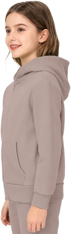 KIDMAU Girls Boys 2 Piece Tracksuit Athletic Sweatsuit Zip Up Hoodie Sweatshirt and Jogger Pants with Pocket Kids Sport Set - Image 5