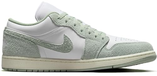 Tênis masculino Jordan 1 Low White/Dune Red-Lobster-Sail (FJ3459 160), Branco/Seafoam-Sail, 41