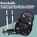 Rummyluck Koffer Trolley Rucksack Schulranzen mit Rollen Laptop Reise Schule Rucksack für Jungen, Schwarz-Blau