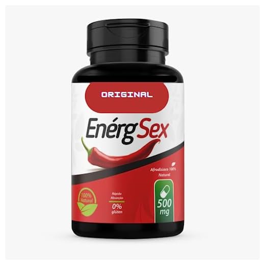 EnergSex Estimulante Para Homens e Mulheres 500mg 60 Cápsulas