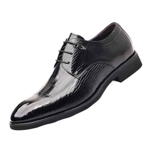 Men's Pointed Toe Comfortable Business Oxford Formal Shoes Breathable Casual Plus Size Casual Formal Wedding Shoes for Party Dating Prom