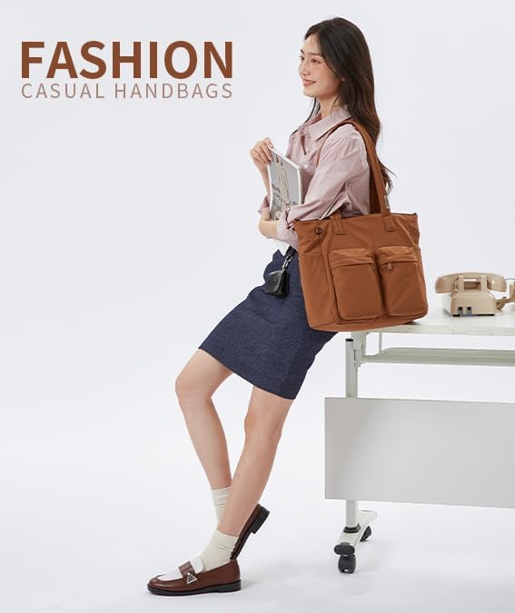 aji Tote Bag for women work, Water-Resistant Tote Bag with Multi Pockets,for Work/Travel/College/Daily - Image 2