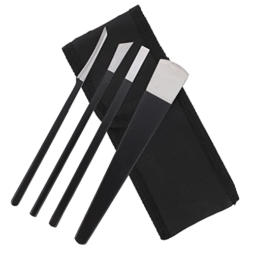 NOLITOY Professional Tool Kit 4 Piece Set Toenail Clippers Core Remover Callous Tool Made of Stainless Steel