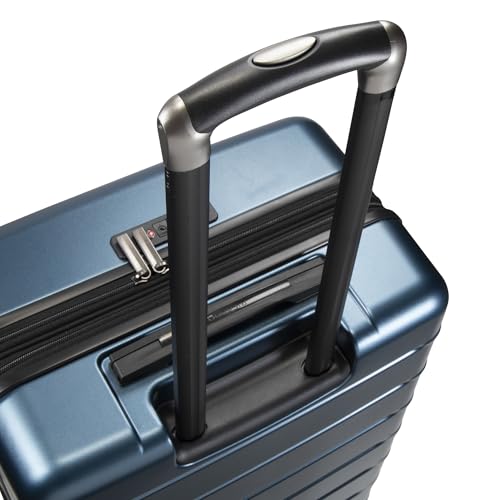 Image of Ricardo Beverly Hills Cambria Hardside Luggage | Stylish Suitcase with Wheels for Effortless Travel, Expandable and Secure TSA-Locked Packing 29-inch Large Checked (Blue Pearl, Checked Large 29-Inch)