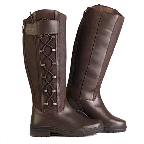 Image of Gallop Women's Waterproof Gateley Country Boots - Brown, Size 5 Wide