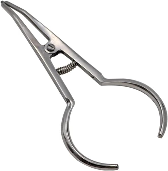 1pc Stainless Steel Dental Orthodontic Elastic Separating Circle Pliers 2 Sizes Dentist Surgical Split Ring Placing Forcep Tool (Color : A)