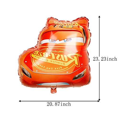 Lightning Mcqueen Cars Party Supplier 5Pcs Cars Lightning Mcqueen Foil Balloons For Kids Birthday Baby Shower Cars Theme Party Decorations #TOP1